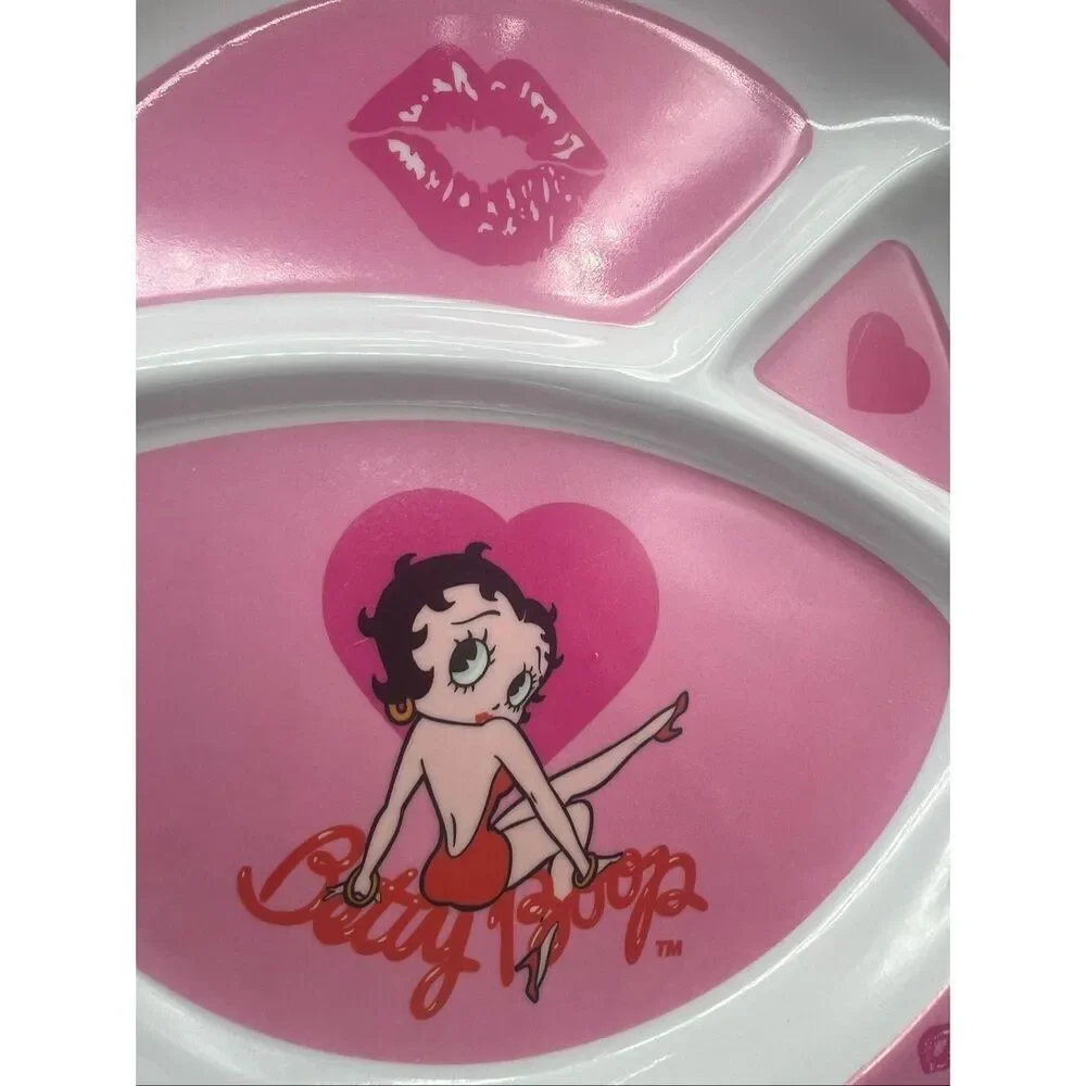 Betty boop small plate and shoe lace